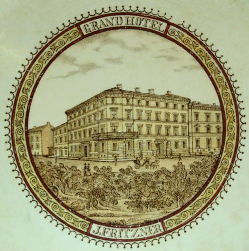 Rörstrand Grand Hotell J Fritzner ca1880 Nr12 Flat tallrik D25.2cm